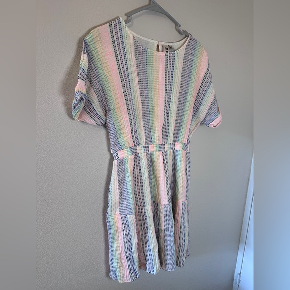 Anthropologie Dolan Left Coast Collection Short Sleeve Striped mini Dress small - Picture 5 of 10
